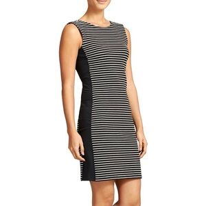 Athleta Stripe Mala Tank Dress Black